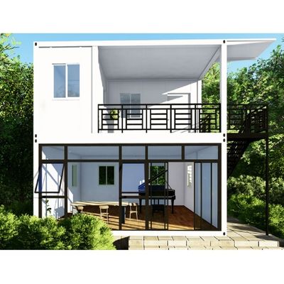 Casa de contenedores portátil de 2 pisos de diseño moderno de 20 pies o 40 pies