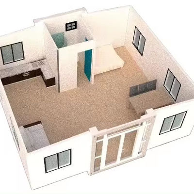 Prefabricado 3 dormitorios planos de casas prefabricadas para la construcción de almacenes