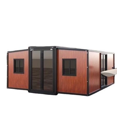 Casa familiar de lujo Contenedor prefabricado expandible Casa con diseño móvil y plegable