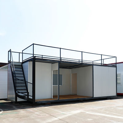 Casa de contenedores modular prefabricada con piso de tablero MGO de 18 mm y marco de acero galvanizado