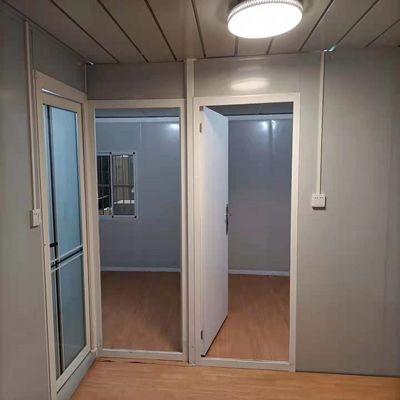 Vivienda Casa de contenedores de paquetes planos con ventana corredera de diseño tradicional de PVC