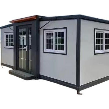 Casa de contenedores móvil prefabricada de 20 pies con diseño de dormitorio y dormitorio