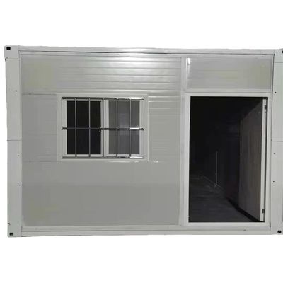 Casa de contenedores de embalaje plano en el taller Construcción de almacén