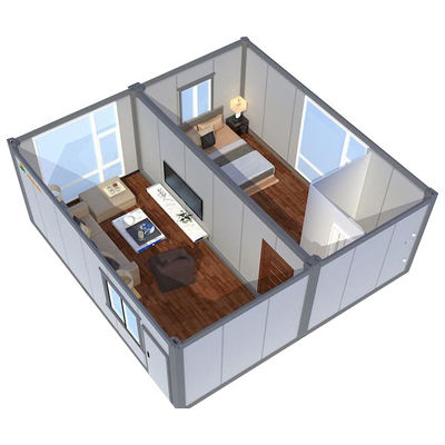 Cuadro de acero galvanizado REACHTOP Casa de contenedores de paquete plano 2022 Diseño Casa desmontable