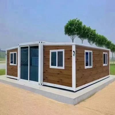 Vivienda multifuncional con casa de contenedores de paquetes de grasa montada