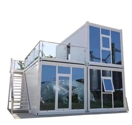 20 pies 40 pies de acero ligero Contenedor de paquete plano Casa prefabricada para dos capas Apartamento