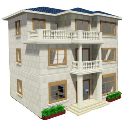 Venta directa de casas de acero ligero de 3 habitaciones para casas de contenedores