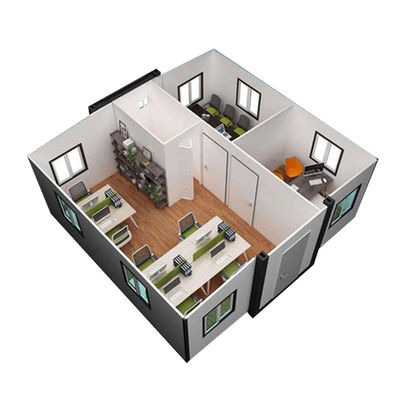 Diseño moderno 20FT estructuras de acero plegables viviendas prefabricadas casas modulares de la ciudad de Weifang
