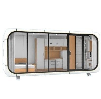 Casa de contenedores de vivienda móvil prefabricada Casa pequeña para dormir