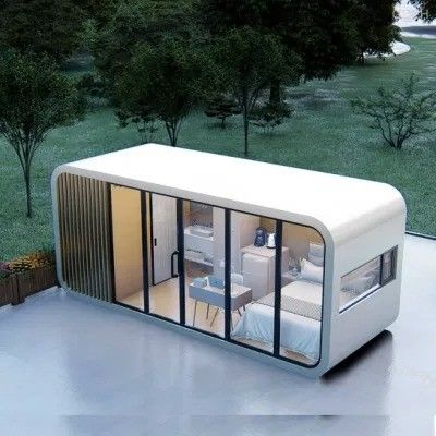 Casa de contenedores de vivienda móvil prefabricada Casa pequeña para dormir