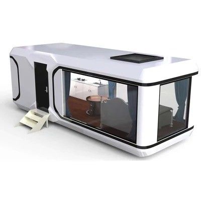 Casa Prefabricada Capsula Espacial Cama Cabina Hotel Baño de dormir Lujo al aire libre