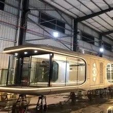 Estilo de diseño tropical lujo moderno al aire libre espacio móvil portátil glamping