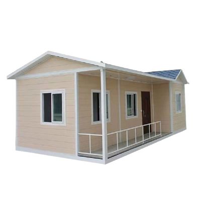 Casa de lujo prefabricada de acero ligero con ventana corredera de PVC