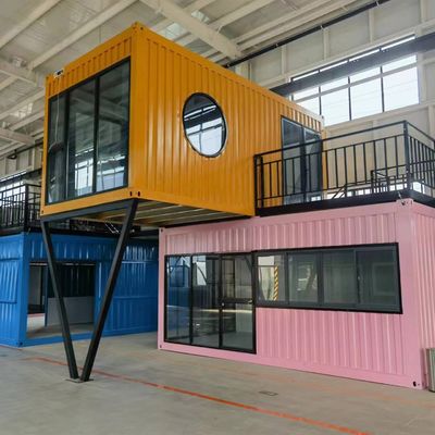 Casa de contenedores modular de acero ligero de 20 pies / 40 pies para edificios prefabricados