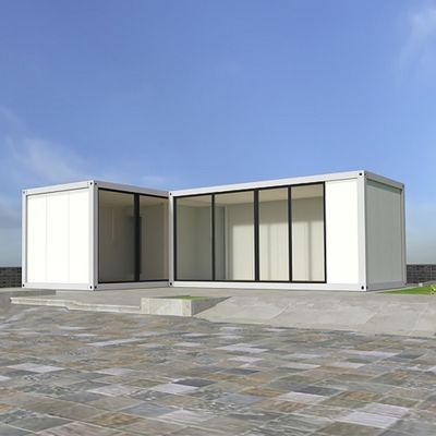 Cuadro de acero galvanizado portable plegable Casa de contenedores de envío para estilo de vida móvil