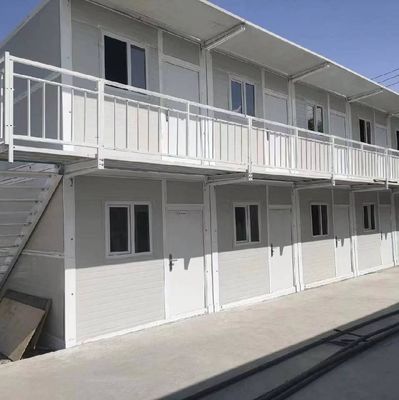 Casa de contenedores plegable de oficina prefabricada de 20 pies con ventana corredera de PVC