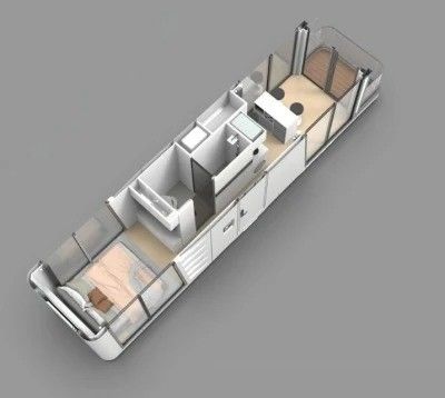 Casa prefabricada de cápsula espacial con estructura de marco de acero soldado