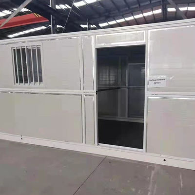 Fácil de instalar 20 pies de acero panel de sándwich portátil de contenedores plegables ya hechos
