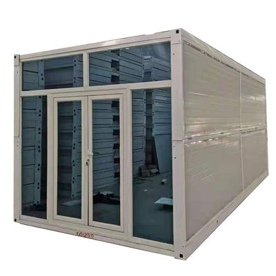 Contenedor plegable Casa de suministros hogar 20ft oficina PVC ventana corredera para necesidades de alojamiento en el hotel