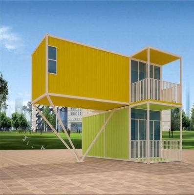 Estructura de acero Casa de contenedores de lujo con diseño moderno Color personalizado