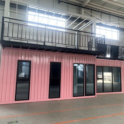Estructura de acero Casa de contenedores de lujo con diseño moderno Color personalizado