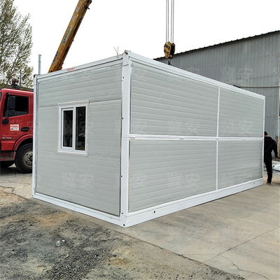 Casas de contenedores plegables prefabricadas con marco de acero galvanizado