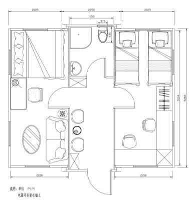 Hotel de diseño moderno REACHTOP 2 dormitorios Modularas casas prefabricadas Casa de contenedores expandible Villa pequeña