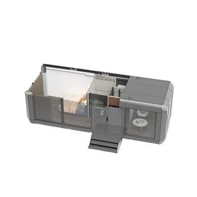 Moderno diseño elegante panel de sándwich cápsula prefabricada casa pequeña