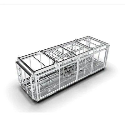 Moderno diseño elegante panel de sándwich cápsula prefabricada casa pequeña