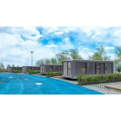 Moderno diseño elegante panel de sándwich cápsula prefabricada casa pequeña