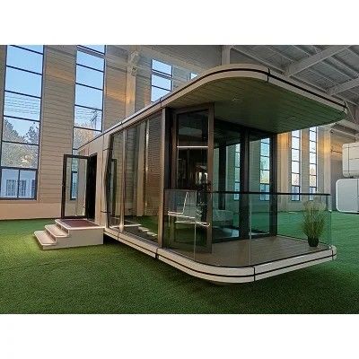 Taller de almacenes, oficina de construcción, cápsula espacial para 20 pies o 40 pies.
