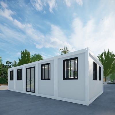 Contenedor de casa móvil con diseño plegable y accesorios ligeros