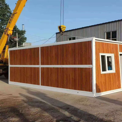 Casa de contenedores plegable de 20 pies fácil de ensamblar con baño y marco de acero galvanizado