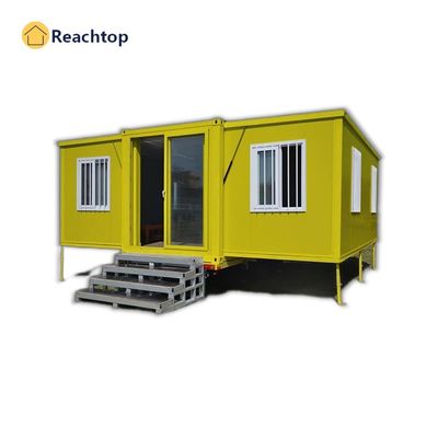 Cuadro de acero galvanizado Casa de contenedores plegables móviles modernos con baño