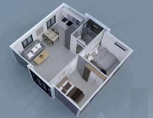 Prefabricado 3 dormitorios planos de casas prefabricadas para la construcción de almacenes