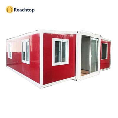 Cuadro de acero galvanizado Casa de contenedores plegables móviles modernos con baño