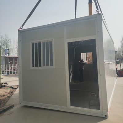 Construcciones de acero plegables de 20 pies viviendas prefabricadas modulares con piso de tablero MGO de 18 mm