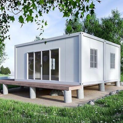 Cuadro de acero galvanizado Casa de contenedores plegables móviles modernos con baño