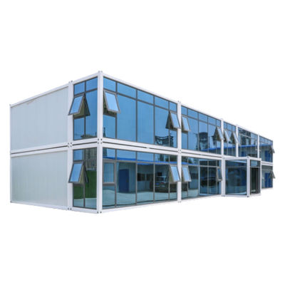 Estante de acero Prefab Móvil portátil 20ft 40ft Casas modulares Casa de contenedores