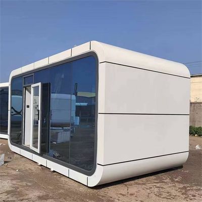 Hotel Interior Cabina de oficina Apple Pod Jardín de oficina Casa de contenedores con marco de estructura de acero ligero