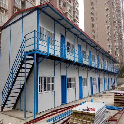 Casa prefabricada moderna de acero ligero tipo K con ventana corredera de PVC