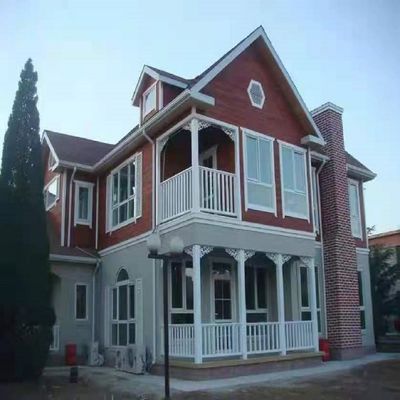 Estructura de acero ligero de acero de tablero de sandwich Casa prefabricada para villas modernas