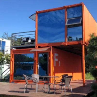 Casa de contenedores de paquetes de grasa ensamblados para supermercado tienda en el hogar taller de hospital