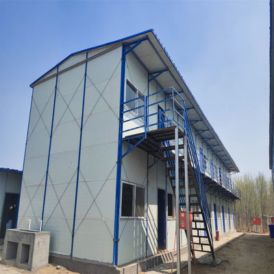 Casa prefabricada moderna de acero ligero tipo K con ventana corredera de PVC