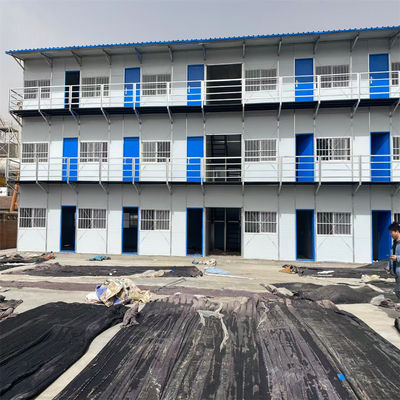 Casa prefabricada moderna de acero ligero tipo K con ventana corredera de PVC