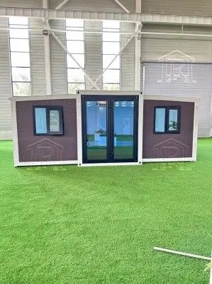 Panel de sándwich Casa de contenedores plegables para talleres de colores personalizados
