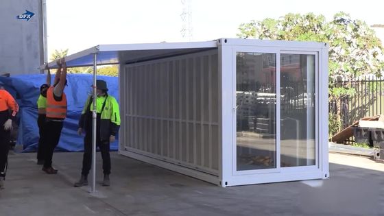 Puerta de acero Casa de contenedores móviles de vida para prefabricados hechos a medida Extensible