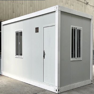 Casa de contenedores prefabricada asequible para hotel en blanco/gris/negro