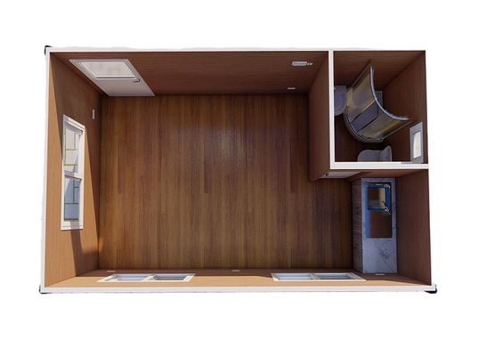 Casa prefabricada con panel de sandwich de acero
