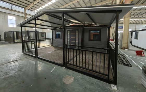 Casa familiar de lujo Contenedor prefabricado expandible Casa con diseño móvil y plegable